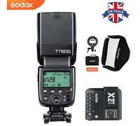 UK Godox TT600 2.4G Wireless Camera Flash+X2T-N for Nikon+S-Type Bracket Softbox