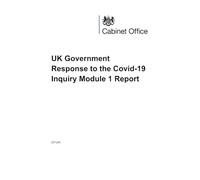 UK Government Response to the Covid-19 Inquiry Module 1 Report (Command Paper) CP 1240