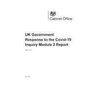 UK Government Response to the Covid-19 Inquiry Module 2 Report (Command Paper) CP 1534