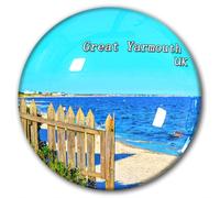 UK Great Yarmouth Fridge Magnet Refrigerator Stickers Decorative Magnet Travel Souvenir Glass
