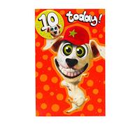 UK Greetings 10th Birthday Card for Him/Friend - Wacky Dog Design