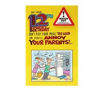 UK Greetings 12th Birthday Card for Him/Friend - Funny Design
