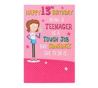 UK Greetings 13th Birthday Card for Her/Friend - Funny Lazy Teen Design