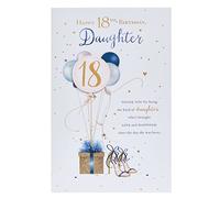UK Greetings 18th Birthday Card for Daughter - Gorgeous Design, 149mm x 229mm