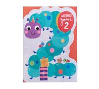 UK Greetings 2nd Birthday Card for Boy/Girl - Caterpillar Design