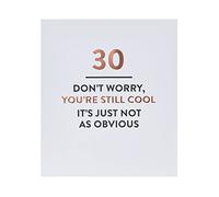 UK Greetings 30th Birthday Card for Him/Her/Friend - Cool Joke Design