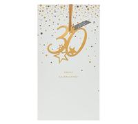 UK Greetings 30th Birthday Card for Him/Her/Friend - Starburst Design