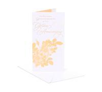 UK Greetings | 50th Wedding Anniversary Card Grandparents | Happy Anniversary | Her/Him | With Envelope | 139 x 216 mm