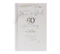 UK Greetings 60th Wedding Day Anniversary Card for Mum & Dad - Mum & Dad 60th Anniversary Card - Diamond Wedding Anniversary Card for Mum & Dad - 60th Wedding Anniversary Card for Parents, Multi