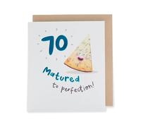UK Greetings 70th Birthday Card for Him/Her/Friend - Matured to Perfection! Design