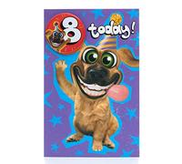 UK Greetings | 8th Birthday Card For Him/Boy | Happy Birthday Gifts | Him, Boys, Men | Humorous Dog Design | With Envelope | 143 x 216 mm