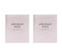 UK Greetings Anniversary Card for Him/Her/Friend - Studded Design (Pack of 2)