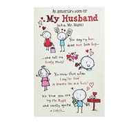 UK Greetings | Anniversary Card for Husband | Funny Poem Design
