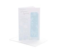 UK Greetings | Anniversary Card | Happy Anniversary | Her/Him | Dark Blue Design | With Envelope | 16.5 x 25.4 cm