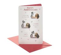 UK Greetings | Anniversary Card | Lady and the Tramp Design | With Envelope