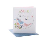 UK Greetings | Anniversary Card | Love Birds Design | With Envelope