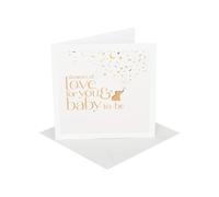 UK Greetings | Baby Shower Card | Newborn Gifts | For New Parents | Elephant | With Envelope | 15.9 x 15.9 cm