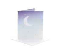 UK Greetings | Birth Congratulations Card | Congratulations/Proud of You | Her/Him | Moon Design | With Envelope | 143 x 165 mm