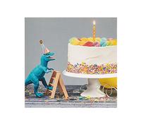 UK Greetings | Birthday Card | Cake & Dinosaur Design | With Envelope