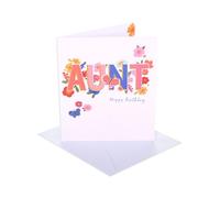 UK Greetings | Birthday Card for Aunt | Happy Birthday Gifts | Her, Girls, Women | Aunt | With Envelope | 15.9 x 18.4 cm