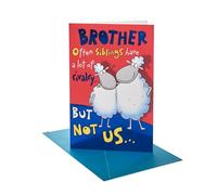 UK Greetings Birthday Card for Brother | Funny Sheep Design | With Envelope