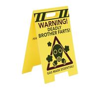UK Greetings Birthday Card for Brother - 3D Warning Sign Design