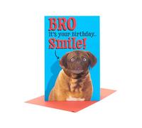 UK Greetings | Birthday Card for Brother | Happy Birthday Gifts | Him, Boys, Men | Smile Design | With Envelope | 152 x 230 mm