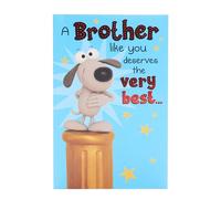 UK Greetings Birthday Card for Brother - Pop-Up Cartoon Dog Design
