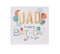 UK Greetings Birthday Card for Dad - Balloons Design