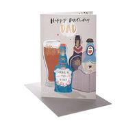 UK Greetings | Birthday Card for Dad | Beers Design | With Envelope