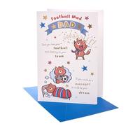 UK Greetings Birthday Card for Dad - Football Mad Design
