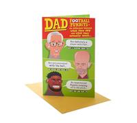 UK Greetings | Birthday Card for Dad | Happy Birthday Gifts | Him, Boys, Men | Football Pundits Design | With Envelope | 143 x 216 mm