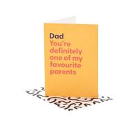 UK Greetings | Birthday Card for Dad | Happy Birthday Gifts | Him, Boys, Men | Funny Favourite Parent Design | With Envelope | 12.7x17.8cm