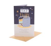 UK Greetings | Birthday Card for Dad | Happy Birthday Gifts | Him, Boys, Men | Gold Foil Design | With Envelope | 155 x 235 mm