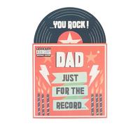 UK Greetings Birthday Card for Dad - Pop-Up Vinyl Record Design