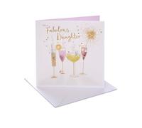 UK Greetings Birthday Card for Daughter - Fabulous Cocktails Design