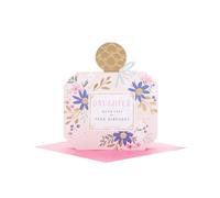 UK Greetings | Birthday Card for Daughter | Happy Birthday Gifts | Her, Girls, Women | Perfume Bottle Shaped Design | With Envelope | 192 x 192 mm