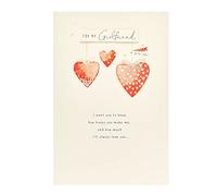 UK Greetings Birthday Card for Girlfriend - Romantic Design