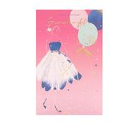 UK Greetings Birthday Card for Granddaughter - Pretty Pink Design - Thinking of You Range