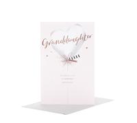UK Greetings Birthday Card for Granddaughter - Silver Balloon Design