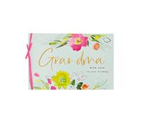 UK Greetings Birthday Card for Grandma - Watercolour Floral Design, Multi, 229mm x 149mm