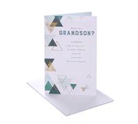 UK Greetings Birthday Card for Grandson | Heartfelt Design | With Envelope