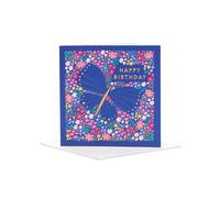 UK Greetings Birthday Card for Her/Friend - Floral Butterfly Design - From The Camden Collection