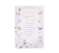 UK Greetings | Birthday Card for Her/Friend | Floral & Verse Design