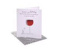 UK Greetings | Birthday Card for Her/Friend | Funny Wine Design