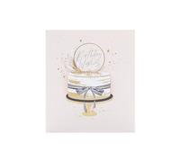UK Greetings Birthday Card for Her/Friend - Gold Cake Design