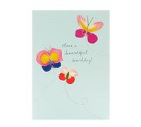 UK Greetings Birthday Card for Her/Friend - Petal Butterfly Design