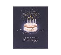 UK Greetings Birthday Card for Her/Friend - Starry Cake Design