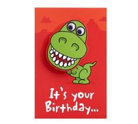 UK Greetings | Birthday Card for Him/Boy | 3D Cartoon Dinosaur Design