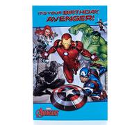 UK Greetings Birthday Card For Him/Boy With Envelope - Colourful Avengers Design